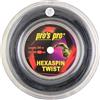Generisch Pro's Pro Hexaspin Twist - Bobina di corde da tennis, 200 m, colore nero, 1,30 mm