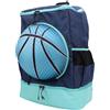 Cryfokt Soccer Backpack con Scomparto Scarpe Ventilato | Realizzato in tessuto Oxford, pannello in rete traspirante, tasche multiple, ottimale per eventi sportivi, facile accesso