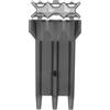 TOPBATHY Custodia Portatile per Freccette Gancio, Scatola Rigida in Plastica | Scomparti , Design a Griglia, per Aste e Accessori, Uso in Stanza E'aperto