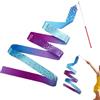 Generic Nastro da ginnastica pieghevole lungo rotante gradiente brillante colorato | Bastone da Ballo da Ginnastica Ritmica per Feste, Attività Classiche, Danza Artistica, Caccia ai Talenti, Fitness