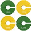 Qhsgdbgem Piastre Frazionarie Compatibilità Universale 35mm | Compatibili con tutti i set standard di manubri e kettlebell; semplice fissaggio su impugnatura.