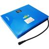WILLQ Batteria LiFePO4 da 12,8 V per Illuminazione Stradale Solare | Batteria litio 12V 10Ah 15Ah 21Ah 30Ah batteria backup illuminazione stradale LED, modello piatto, rivestimento in PVC
