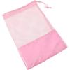 DOITOOL Borsa Portascarpe da Ballo per Bambine in Rete Rosa con Coulisse | Rete Traspirante, Base in Raso Liscio, Pratica per Studio e Palestra, per Scarpette e Calze da Danza