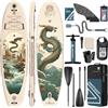 ANYFAST Stand up Paddle-Board-Wide-Gonfiabile-Pesca-Paddleboard - Ultra Stabile Wide SUP, pompa, porta macchina fotografica, guinzaglio, zaino, accessori, giovani/adulti