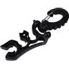 Honseadek Scuba Diving Clip Doppio Tubo Titolare 11,5 cm Acciaio | Contiene due tubi, regolazione sicura del regolatore, impedisce il movimento dell'ingranaggio, migliora la sicurezza