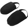 Healvian Copriscarpe Ciclismo Invernali Estremità Aperta S 36-40 Nero | Sbr, Fibra Elastica, Poliestere e Silicone, Suola Rinforzata Antiscivolo, per Strada e Fuoristrada
