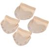 Luxshiny 2 Paia Cuscinetti per Avampiede da Danza 5 Fori, Taglia 36-37 | Rete Beige, Cuciture Rinforzate e Bordi Saldi, per Pratica Latina e Ginnastica
