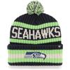 47 '47 NFL Seattle Seahawks - Cappellino invernale unisex Bering Bobble con logo della squadra, colore: Blu navy, blu navy, Taglia unica