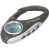 KIMISS Altimetro digitale multifunzionale, barometro con retroilluminazione, portatile, resistente all'acqua, alloggiamento in ABS, previsioni del tempo, temperatura e misurazione dell'altitudine