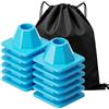 Zoyowoe Coni da calcio per allenamento, 12 pezzi, 10,2 x 5,1 cm, portatile | Coni per allenamento sportivo per allenatori atleti basket ciclismo moto guida traffico