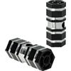 vhbw 2X Pedali per Bicicletta, BMX Bike, Mountainbike - peg per BMX, 6,6 x 2,5 cm, Nero