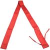 Vilgftyiet Borsa per canna da pesca, 130 cm, custodia in cotone per la protezione del bastone, custodia resistente ai graffi per riporre oggetti da viaggio, viola, nero, rosso, Rosso