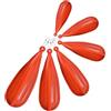 Housoutil 6 Pezzi Tappo da Pratica Pesca in PVC Arancione, Set Misto per Principianti | Allenamento senza Ganci, Migliora Precisione di Getto, per Scuole Giovanili, Spiaggia e Spazi Chiusi