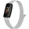 Faliogo Cinturino in metallo, compatibile con Fitbit Inspire 3, per uomo e donna, regolabile, in acciaio inox, per Fitbit Inspire 3 Fitness Tracker