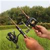 Helilyco Canna da pesca telescopica in fibra di carbonio da 1,5 m, UL Spinning Casting con base meccanica del suono, punta morbida dura, attrezzatura da viaggio compatta