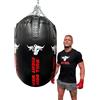 BULL DOZA FIGHT WEAR Sacco da boxe a forma di proiettile, enorme, con riempimento automatico, capacità di riempimento di 100 kg, resistente, con catene girevoli in acciaio inox, sacco da boxe più aggressivo Bull Doza
