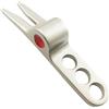 Hehglng 1Pc Argento Palla Da Golf Forcella Pivot Divot Strumento di Riparazione Compatibile Golf Divot Tools On-Course Accessori Divot Strumenti Marcatori Palla