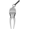 TOPBATHY Forchetta da Golf Portatile per Riparazione Divot, Argento | Lega di Alluminio, Superficie Lucida e Liscia, Attacco Portachiavi, per Pratica Golf e Uso Esterno