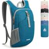 G4Free Zaino da trekking da 12 litri, leggero, piccolo zaino da trekking per viaggi all'aperto mini borsa a tracolla pieghevole