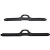 Helilyco Cinghia per pinne da immersione a sgancio rapido, fascia flessibile di ritenzione del tallone in TPR per pinne da nuoto, vestibilità regolabile antiscivolo, nero, S/M, 37 cm