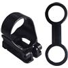 Healvian Fermaglio per Boccaglio Sub in Silicone ABS Nero | Aggancio Rapido per Tubo, Doppio Gancio e Clip Smontabile, e Immersioni