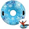 MIGIFTDY Tubo da neve da 101,6 cm con 2 maniglie, anti-ribaltamento | Gonfiaggio inverno neve slitta per sdults bambini per parco cortile parco giochi pattinaggio sci ragazzi ragazze adolescenti