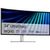 Dell UltraSharp 34 Curvo Thunderbolt Hub Monitor - U3426WER, 34'' WQHD | (3440 x 1440) 120Hz Display, 100% sRGB, Technologia IPS Black (2000:1), 1,07 miliardi di colori