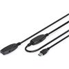 DIGITUS Active USB 3.0 extension cable - Repeater cable - USB A male to USB A fe