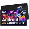 Gleeso Tablet 10 Pollici｜Tablet con Android 16｜Android Tablet con 24GB RAM 1TB T