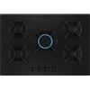 Electrolux PRONTA CONSEGNA - SPEDIZIONE IMMEDIATA Electrolux Serie 700 KGG753723L Piano Cottura da Incasso a Gas 75 cm 5 Fuochi Manopole StepPower Griglie singole in ghisa cristallo temperato nero opaco Matt