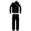 CALCIOGADGETS Tuta Pigiama Juventus Uomo Ufficiale | Nero Cotone Felpato con Zip | Materiale felpato