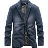 Generic Blazer da uomo in jeans a due bottoni con revers a tacca, giacca casual ed | Giacca in denim, blazer classico slim fit con bottoni frontali, outfit eleganti per il business casual.