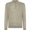 Cashmere Zone CZ - Polo Uomo Manica Lunga Lino e Cotone Jersey Maglia Pregiata Elegante Sottogiacca Camicia Maglieria Mezza Stagione Maglieria Artigianale
