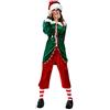 M&Catree Costume da Elfo di Natale per Adulti Vestito Natalizio Completo di Costumi Cosplay Carnevale