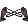 HiiFeuer Doppio Pauldron Medievale in Ecopelle, Armatura da Spalla da Cavaliere Mercenario Vintage per Larp/Cosplay Ren Faire