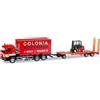 herpa HE308182 Camion Contenitore MAN F 90 1:87 con Carrello Goldhofer TU3