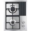 Foster S4000 Domino.2F.AE.Q4 Nero, Acciaio inox Da incasso Gas 2 Fornello(i)