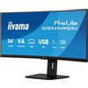 iiyama ProLite XCB3494WQSU-B1 (3440 x 1440 pixel, 34"), Monitor, Nero