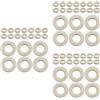 60Pcs Beige Felt Valve Pads Trumpet Trombone Cornet Universal Replacement
