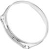 Metal Drum Hoop Protector Silver Bass Drum Ring Durable Instrument Part