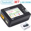 ToolkitRC M7 200W 10A DC Balance Caricatore Scaricatore per 1-6S Lipo Batteria con Tensione Servo Checker ESC Tester Ricevitore LCD IPS