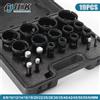 ACFAN Set di punte da trapano rivestite per sega a tazza diamantata 19 pezzi Kit sega a tazza da 6-60 mm per strumenti di costruzione in ceramica per piastrelle in pietra di granito, marmo, vetro