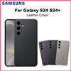 SAMSUNG Custodia per Smartphone in Pelle Vegana Originale per Samsung Galaxy S24 Plus, Design Sottile