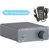 Fosi Audio TDA7498E Amplificatore di potenza audio a 2 canali Ricevitore audio Mini amplificatore HiFi Altoparlanti Home Theater 160W x 2 amplificador