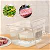 VamsLuna Contenitore da 11 litri/12 litri con coperchio BPA gratuito per uso alimentare per tutti i circolatori virtuali ad immersione Accessori per fornelli Sous Vide