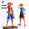 Bandai JT Studio One Piece C2 Studio Luffy Set da 2 Pezzi (26cm), Statuetta da Collezione Anime e Modello Espositivo da Scrivania