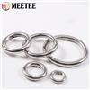 Meetee 2/5 pezzi in acciaio inossidabile 304 molla O Ring moschettoni aperti portachiavi borsa cinghia fibbia moschettone chiusura clip accessori fai da te