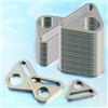 Meetee 5-10 Pezzi Fibbie Triangolari in Acciaio Inox 20-38mm per Regolatore Cinghie Borse, Anello per Bikini, Chiusura Reggiseno, Fibbia Antiscivolo per Cinture, Fissaggio Tende