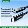 UGREEN Cavo UGREEN Thunderbolt 5 USB 4 da Type C a Type C, ricarica rapida PD 240W, 16K@60Hz, trasmissione dati 120Gbps, Gen per Apple Macbook