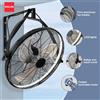 IRALAN Ventilatore Elettrico IRALAN con Lampada LED e Telecomando, Montaggio a Parete, Controllo Remoto Intelligente, 6 Velocità, Silenzioso e con Timer, Ventilatore da Soffitto con Luci